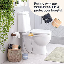 Load image into Gallery viewer, Betterway Bamboo Toilet Paper 12 Pack w/ Bidet Seat Attachment Bundle