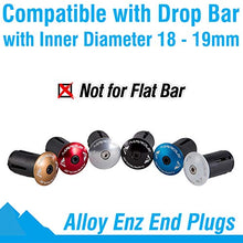 Load image into Gallery viewer, MARQUE Alloy ENZ Handle Bar End Plugs – 2PCS per Set (White)