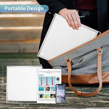 Load image into Gallery viewer, Small Dry Erase White Board for Desk 10" X 10", ARCOBIS Magnetic Portable Double-Sided Easel Board Personal Desktop Tabletop Dry Erase Board with Stand for Students Kids Home Office