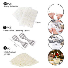 Load image into Gallery viewer, Candle Making Kit Supplies, Soy Wax DIY Candle Craft Tools Including Candle Make Pouring Pot, Candle Wicks, Wicks Sticker, 3-Hole Candle Wicks Holder, Natural Soy Wax and Spoon