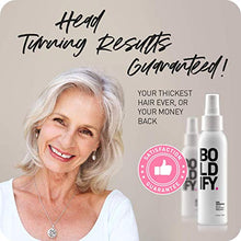 Load image into Gallery viewer, BOLDIFY Hair Thickening Spray - Get Thicker Hair in 60 Seconds - Stylist Recommended Hair Products for Women & Men - Hair Volumizer + Texture Spray Hair Thickener for Fine Hair - 4 oz