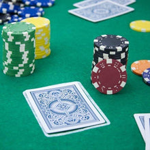 Load image into Gallery viewer, Brybelly Red Striped Dice 11.5-Gram Clay Composite Poker Chips - Pack of 100