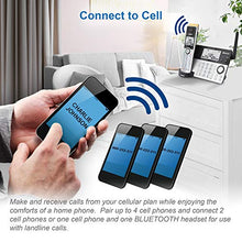 Load image into Gallery viewer, VTech IS8151-3 Super Long Range 3 Handset DECT 6.0 Cordless Phone for Home with Answering Machine, 2300 ft Range, Call Blocking, Bluetooth, Headset Jack, Power Backup, Intercom, Expandable to 12 HS