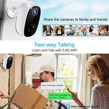 Load image into Gallery viewer, 【32GB Include】 Wireless Outdoor Security Camera, MECO 1080P Rechargeable Battery WiFi Camera, Indoor/Outdoor Surveillance Home Camera with Motion Detection, Night Vision, 2-Way Audio, Waterproof