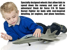 Load image into Gallery viewer, Click N’ Play Military Air Force F/A 18 Super Hornet Fighter Jet, 16 Piece Play Set with Accessories - Army Action Figures, Missiles, and More, Toy Jets for Boys 6+