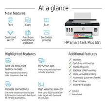 Load image into Gallery viewer, HP Smart Tank Plus 551 Wireless All-in-One Ink Tank Printer, up to 2 Years of Ink in Bottles, Mobile Remote Print, Scan, Copy, Works with Alexa (6HF11A)