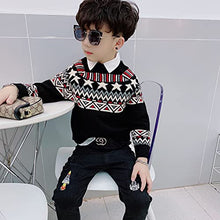 Load image into Gallery viewer, Boys Girls Knit Sweater,Cute Long Sleeve Blouse top,Crewneck,Cable Knit Sweater Fall and Winter Clothe,Warm Kids Sweater Cashmere,Cotton Knit Sweater,3-10t Kid