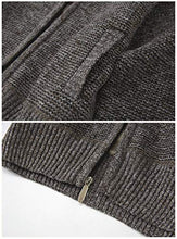 Load image into Gallery viewer, Gioberti Boy's Knitted Full Zip Cardigan Sweater with Soft Brushed Flannel Lining, Melange Coffee, Size 7