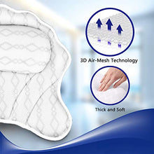 Load image into Gallery viewer, Luxury Bath Pillow Bathtub Pillow - Bath Tub Cushion for Head, Neck, Shoulder and Back Support, Hot Tub Head Rest Bath Accessories for Women & Men, Relaxation Spa Gifts Home and Travel