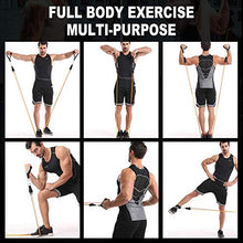 Load image into Gallery viewer, Resistance Bands Set, Exercise Bands Elastic for Fitness Training Yoga Physical Therapy Home Workouts with Handles Door Anchor Ankle Straps & Waterproof Bags, Portable Exercise Equipment for Men/Women