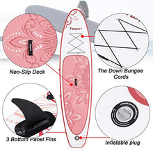 Load image into Gallery viewer, FBSPORT 10'6'' Premium Inflatable Stand Up Paddle Board, Yoga Board with Durable SUP Accessories & Carry Bag | Wide Stance, Surf Control, Non-Slip Deck, Leash, Paddle and Pump for Youth & Adult