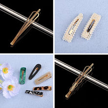 Load image into Gallery viewer, Pearl Hair Clips Accessories for Women Girls, 28PCS Cute Acrylic Resin Gold Barrettes Bobby Hair Pins, Weddings Hairpins Accessories Macaron Hair Pins Headwear Styling Tools Gifts (28PCS)