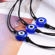 Load image into Gallery viewer, BOCHOI Evil Eye Bracelet Black for Women Girls Adjustable Thread Cord Bracelet Hand Woven for Protection Friendship Wish Bracelet for BFF (3Pcs)