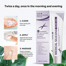 Load image into Gallery viewer, AZALLY Advanced Scar Gel - Scar Diminishing Serum - Reduces the Appearance of Old & New Scars - Best Scar Treatment for Repair Scars from Burns Cuts Acne Spots Stretch Marks - 1oz.