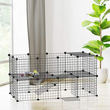 Load image into Gallery viewer, PawHut 36 Panel Pet Playpen Small Animal Cage Metal Wire Indoor Outdoor Portable