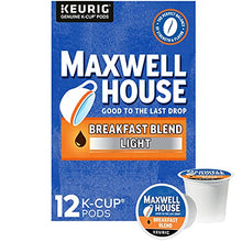 Load image into Gallery viewer, Maxwell House Breakfast Blend Light Roast Keurig K-Cup® Coffee Pods (12 ct Box)