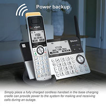 Load image into Gallery viewer, VTech IS8151-3 Super Long Range 3 Handset DECT 6.0 Cordless Phone for Home with Answering Machine, 2300 ft Range, Call Blocking, Bluetooth, Headset Jack, Power Backup, Intercom, Expandable to 12 HS