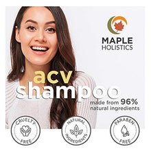 Load image into Gallery viewer, Vegan Apple Cider Vinegar Shampoo - Color Safe Clarifying Shampoo with Argan Oil Keratin and Rosemary Essential Oil - Jojoba Oil Scalp Treatment and Hair Loss Shampoo for Dry Damaged Hair Treatment