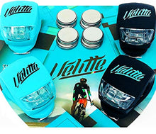 Load image into Gallery viewer, Velitte LED Bike Lights Front and Back With 8 Extra Batteries - Bright White Cateye Bike Light - Safety Red Bike Tail Light - Waterproof Bicycle Headlight and Taillight Set of 4 - Luces Para Bicicleta