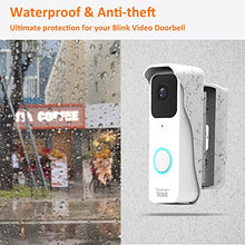 Load image into Gallery viewer, AutoSonic Mount Made for Blink Video Doorbell | Adjustable Design, Improve Viewing Angle | Blink Home Security Accessories | White