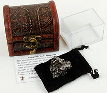 Load image into Gallery viewer, Dancing Bear Authentic Extra Large Massive 35-60 grams Meteorite, BONUS Treasure Chest Box, Display Case, Velvet Pouch, Education Card & Certificate of Authenticity, Campo Del Cielo, Argentina