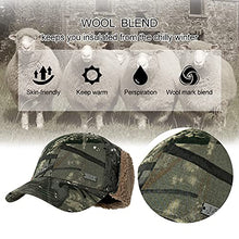 Load image into Gallery viewer, Jeff &Aimy Womens Winter Fitted 62% Wool Tweed Earflap Dad Elmer Fudd Hat Baseball Cap for Men CamoGray L