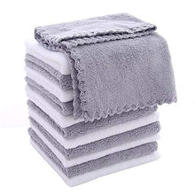 Load image into Gallery viewer, 12 Pack Baby Washcloths - Extra Absorbent and Soft Wash Clothes for Newborns, Infants and Toddlers - Suitable for Baby Skin and New Born - Microfiber Coral Fleece 12x12 Inches