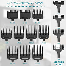 Load image into Gallery viewer, Hatteker Hair Clipper & Trimmer Set for Men IPX7 Waterproof Cordless Barber Clipper for Hair Cutting Kit with T-Blade Trimmer Beard Trimmer Kids Clipper Professional USB Rechargeable (Gold)