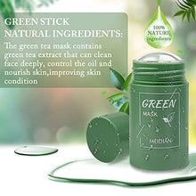 Load image into Gallery viewer, 2PCS Green Tea/Eggplant Mask,Blackhead Peel Off Mask Purifying Clay Stick Facial Mask,Face Moisturizes Oil Control,Deep Clean Pore,Improves Skin for Women Men All Skin Types