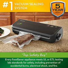 Load image into Gallery viewer, FoodSaver FM2000 Vacuum Sealer Machine with Starter Bags & Rolls | Safety Certified | Black - FM2000-FFP
