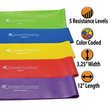 Load image into Gallery viewer, Workout Bands Resistance for Women, Men – SmarterLife Latex Free Exercise Bands for Working Out, Stretching, Fitness, Physical Therapy – Extra Wide Resistance Bands for Comfort