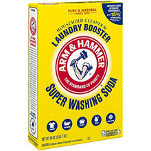 Load image into Gallery viewer, Arm & Hammer Super Washing Soda Detergent Booster & Household Cleaner, 55oz.