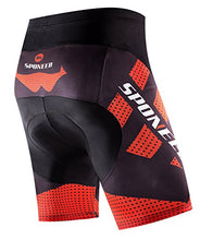 Load image into Gallery viewer, sponeed Bicycle Shorts for Men Gel Padded Underwear Cycle Pants Triathlon Tights Asian XL US L Red