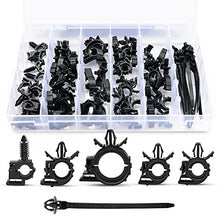 Load image into Gallery viewer, GOOACC 60Pcs Car Wire Loom Routing Clips Assortment - 6 Different Sizes Universal Wiring Harness Routing Clip Replacement Parts for Honda GM Mazda