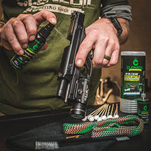 Load image into Gallery viewer, CLENZOIL Field & Range Pistol & Rifle Essentials Gun Cleaning Kit | CLP Spray & Oiler with Boresnake | Clean, Lubricate & Protect | Nylon Brush, Bore Swabs & Microfiber (40 Caliber | 10mm)