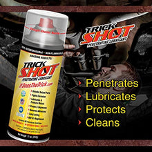 Load image into Gallery viewer, Trick Shot® Penetrating Lubricant | Non-Toxic, Eco-Friendly Penetrating Oil with Straight-Shooter Nozzle | Industrial Strength Rust Penetrating Spray Lubricates, Protects & Cleans | 11-Ounces, 1 Can