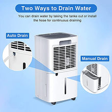 Load image into Gallery viewer, SEAVON 30 Pint 2,000 Sq. Ft Dehumidifiers for Home and Basements, Whole House Dehumidifier with Auto Shut-off, with Drain Hose for Auto Drainage and Water Tank for Manual Drainage, Intelligent Humidity Control, Ideal for Large Room