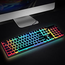 Load image into Gallery viewer, Havit Keycaps 60 87 104 Double Shot Backlit PBT Pudding Keycap Set with Puller for DIY Cherry MX RGB Mechanical Keyboard (Black)