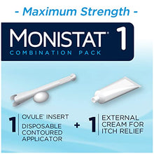 Load image into Gallery viewer, MONISTAT 1-Dose Yeast Infection Treatment For Women, 1 Ovule Insert & External Itch Cream