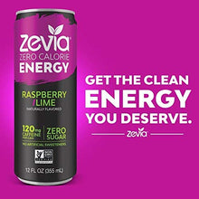 Load image into Gallery viewer, Zevia Zero Calorie Energy Drink, Variety Pack, 12 Ounce Cans (Pack of 12)