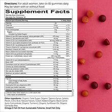 Load image into Gallery viewer, SmartyPants Women's Formula Gummy Multivitamins: Vitamin C, D3, and Zinc for Immunity, Biotin for Hair, Skin & Nails, Omega 3 Fish Oil, CoQ10 for Heart Health, Methyl B12, 180 Count (30 Day Supply)