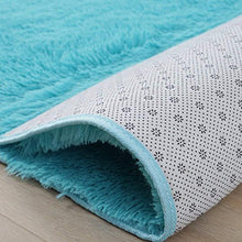 Load image into Gallery viewer, Softlife Fluffy Area Rugs for Bedroom 4' x 5.3' Shaggy Floor Carpet Cute Rug for Girls Kids Living Room Nursery Home Decor, Turquoise Blue