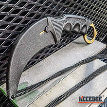 Load image into Gallery viewer, Tactical Knife Hunting Knife Survival Knife 7.5" Fixed Blade Knife FULL METAL TRAINING KARAMBIT with DULL EDGE Camping Accessories Camping Gear Survival Kit Survival Gear Tactical Gear 79439 (Gold)