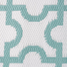 Load image into Gallery viewer, DII Reversible Outdoor Lattice Woven Rug, 4x6 Ft, Aqua