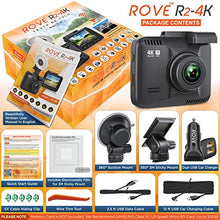 Load image into Gallery viewer, Rove R2-4K Dash Cam Built in WiFi GPS Car Dashboard Camera Recorder with UHD 2160P, 2.4" LCD, 150° Wide Angle, WDR, Night Vision