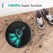 Load image into Gallery viewer, Amarey A800 Robot Vacuum, 1400PA Super Suction, 2.7inch Super Thin, 100mins Long Lasting,Self-Charging, Timing Function, Multiple Cleaning Modes, Best Robot Vacuums for Pet Hair, Hard Floor, Carpet