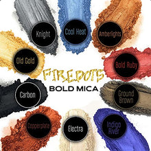 Load image into Gallery viewer, FIREDOTS Cool Blue Blue Mica Powder for Epoxy Resin Art, Huge 100g Jar, Blue Mica Epoxy Resin Pigment, Mica Powder Blue Resin Color Pigment, Blue Epoxy Color Pigment, Blue Pigment Resin Epoxy