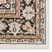 Load image into Gallery viewer, Home Dynamix Premium Sakarya Traditional Medallion Border Area Rug, Ivory/Brown, 7'9"x10'8" Rectangle