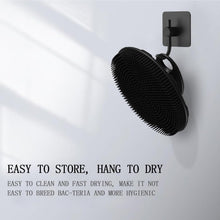 Load image into Gallery viewer, INNERNEED Food-Grade Soft Silicone Body Scrubber Shower Brush Handheld Cleansing Skin Brush, Gentle Exfoliating and Lather Well (Black)