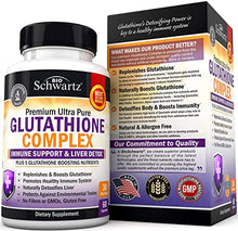 Load image into Gallery viewer, Glutathione Supplement Liver Detox with Quercetin Vitamin C Milk Thistle Alpha Lipoic Acid Liver Supplement & Immune Support Pills - Natural Immunity Defense Health Formula & Liver Cleanse 500mg 60ct